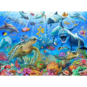 Jigsaw Puzzles for Adults 500 Piece - Jigsaw Puzzles for Adults and Kids 500 Piece Educational Games Colorful Puzzles for Home Decoration(Ocean Adventure 500 Pieces)