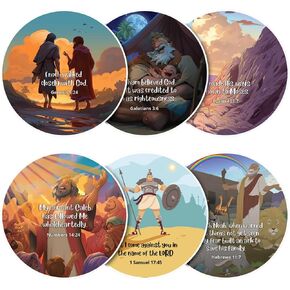 HD Disc Set Heroes of The Faith for Boys, Boy Heroes from The Bible, Project Bible Verses on Walls or Ceilings, Includes 6 Interchangeable Discs, Help Children Live by The Truth of God