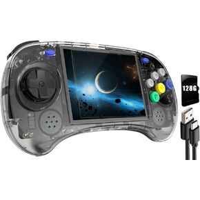 RG ARC-D DUAL OS Android 11 و Linux ، لعبة Retro Handheld مع بطاقة 128G TF Stalling 4541 Game تدعم 5G WIFI 4.2 Bluetooth القتال عبر الإنترنت ، البث و HDMI