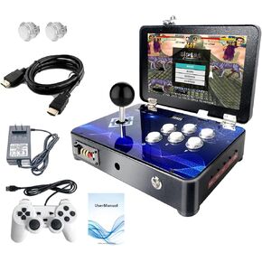 Pandora Arcade Portable Retro Video Game Player Built-in 20000+ Classic Games 10 inch LED Integrated Recreation Arcade Emulator Console Compatible with FBA/N64/Arcade/MAME