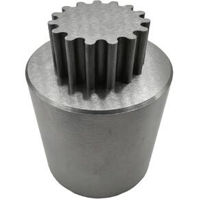 Heavenly Metals 2-Piece Gear Cylinder Puzzle – Precision Wire EDM Cut Zero Tolerance Stainless Steel Desk Trinket