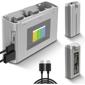 Homesuit Mini 4K Battery and Charging Hub, 2400mAh Replacement Compatible with DJI Mini 2 SE Battery, 31minutes Max Flight