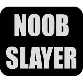Rogue River Tactical Funny Noob Slayer Gamer Mouse Pad Pad Mousepad لجهاز الكمبيوتر المحمول للألعاب أو هدية Office لمشغل ألعاب الفيديو