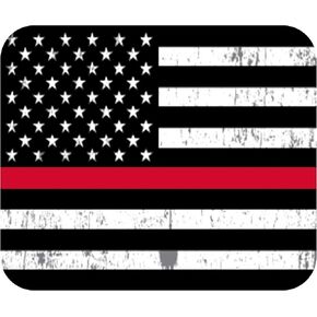 Rogue River Tactical Thin Red Line USA Flag Mouse Mouse Mousepad لجهاز الكمبيوتر المحمول للألعاب أو هدية المكتب لرجل الإطفاء أو إدارة الإطفاء