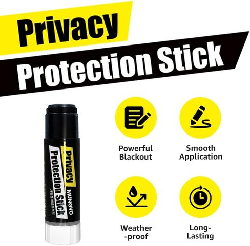 MUNGYO Identity Theft Protector Privacy Protection Stick, 1 Count Privacy Protecting Blackout Marker, Redacting Pen, Private Information Protector Stick, Roll-on Black Marker Pen on Any Surface. in Saudi Arabia