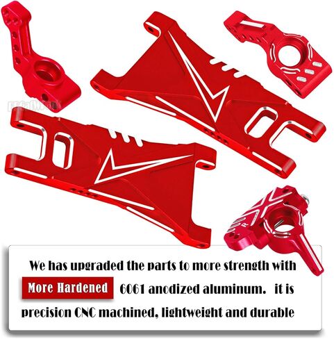 RC Upgrades Part for 1/10 Rustler 2WD/Rustler 2WD VXL,Stampede 2WD/Stampede 2WD VXL,Aluminum Suspension Arms & Caster Block,Steering Blocks,Rear Stub Axle Carriers w/Bearings,Colour in Saudi Arabia