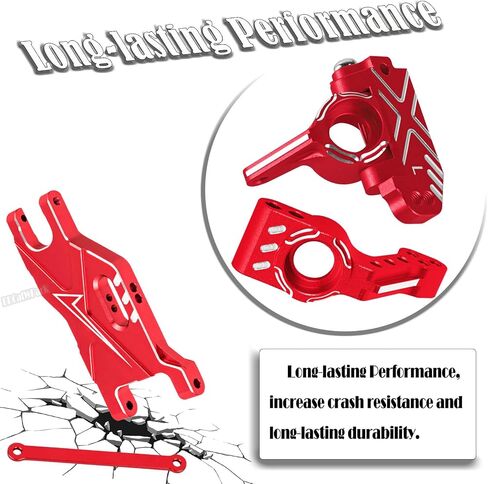 RC Upgrades Part for 1/10 Rustler 2WD/Rustler 2WD VXL,Stampede 2WD/Stampede 2WD VXL,Aluminum Suspension Arms & Caster Block,Steering Blocks,Rear Stub Axle Carriers w/Bearings,Colour in Saudi Arabia