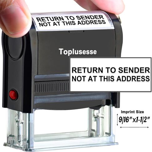 Return to Sender Not at This Address Stamp Self Inking Rubber Business Stamp Office Stamp Self Inking Return to Sender Address Stamp Office Supplies- Black Ink in Saudi Arabia