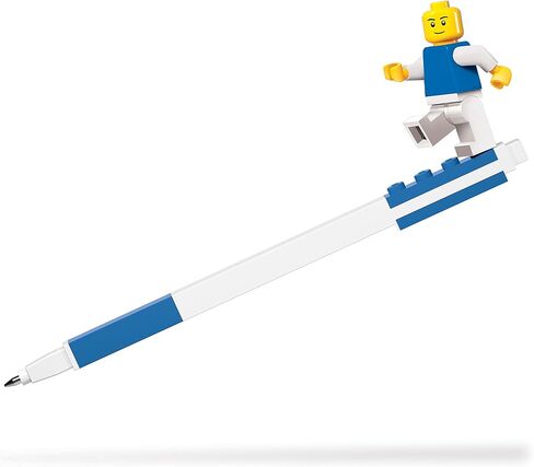 IQ Lego Stationery Pen Pal - Lego Blue Gel Pen و Minifgure الكلاسيكية (قد تختلف ألوان Minifigure) in Kuwait