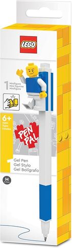 IQ Lego Stationery Pen Pal - Lego Blue Gel Pen و Minifgure الكلاسيكية (قد تختلف ألوان Minifigure) in Kuwait