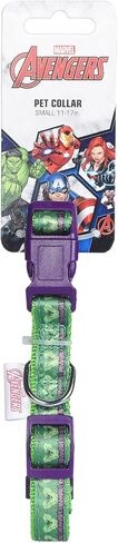 Marvel Comics The Hulk Dog Collar, Large Green & Purple | Officially Licensed Marvel The Incredible Hulk Dog Collar | Large Dog Collar for Large Dogs with D-Ring, Cute Dog Apparel & Accessories in Saudi Arabia