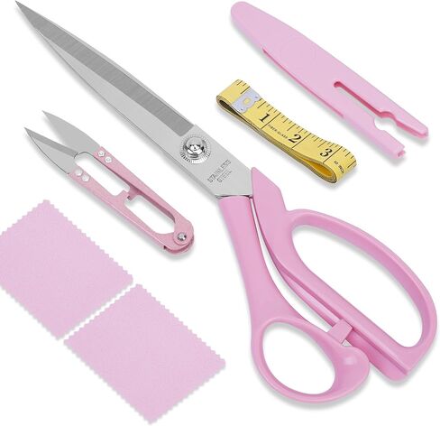 UCEC Upgraded & Lighter Fabric Scissors Sewing Shears, 9 Inch Heavy Duty Scissors Sewing Scissors for Fabric Cutting, Professional Ultra Fabric Shears Tailor Scissors All Purpose Titanium Scissors in Kuwait