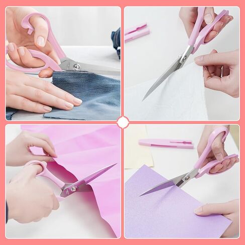 UCEC Upgraded & Lighter Fabric Scissors Sewing Shears, 9 Inch Heavy Duty Scissors Sewing Scissors for Fabric Cutting, Professional Ultra Fabric Shears Tailor Scissors All Purpose Titanium Scissors in Kuwait