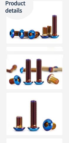 5pcs Round Head Hexagon Screw Premium 304 Stainless Steel Screws Rust-Proof Bolts Cover Bolt Dress Up Bolts Mechanical Fastener Kits (blueing, M8*20) in Saudi Arabia