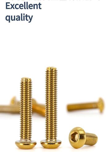 5pcs Round Head Hexagon Screw Premium 304 Stainless Steel Screws Rust-Proof Bolts Cover Bolt Dress Up Bolts Mechanical Fastener Kits (blueing, M8*20) in Saudi Arabia