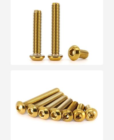 5pcs Round Head Hexagon Screw Premium 304 Stainless Steel Screws Rust-Proof Bolts Cover Bolt Dress Up Bolts Mechanical Fastener Kits (blueing, M8*20) in Saudi Arabia