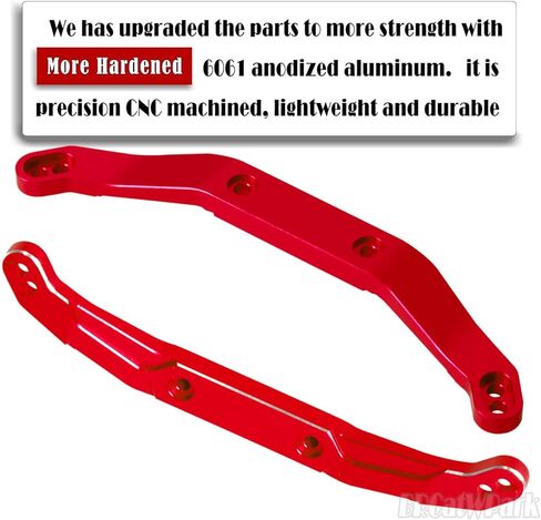 ترقيات تركيب جسم RC جزء من 1/10 SLASH 4x4 VXL ، يتصاعد الجسم الأمامي والخلفي من الألومنيوم مع وظائف الجسم القفزات ، الأحمر in Kuwait