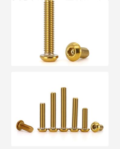 5pcs Round Head Hexagon Screw Premium 304 Stainless Steel Screws Rust-Proof Bolts Cover Bolt Dress Up Bolts Mechanical Fastener Kits (blueing, M8*20) in Saudi Arabia