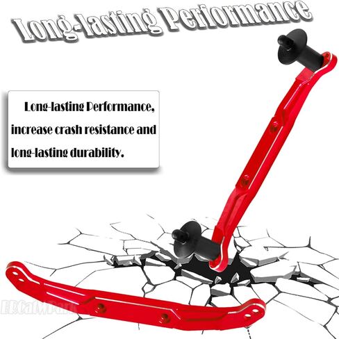 ترقيات تركيب جسم RC جزء من 1/10 SLASH 4x4 VXL ، يتصاعد الجسم الأمامي والخلفي من الألومنيوم مع وظائف الجسم القفزات ، الأحمر in Kuwait