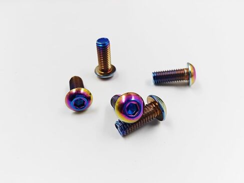 5pcs Round Head Hexagon Screw Premium 304 Stainless Steel Screws Rust-Proof Bolts Cover Bolt Dress Up Bolts Mechanical Fastener Kits (blueing, M8*20) in Saudi Arabia