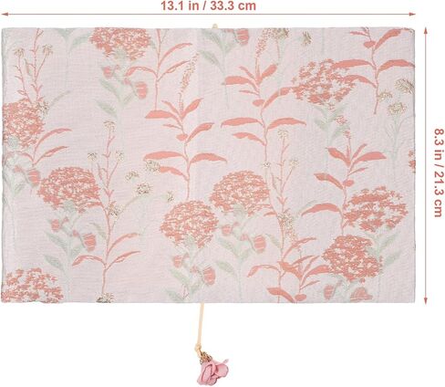 Tofficu Book Covers: Soft Cloth Book Protector with Floral Pattern - Adjustable Book Sleeve for Hardcover, Notebook, Bible, Planner in Saudi Arabia