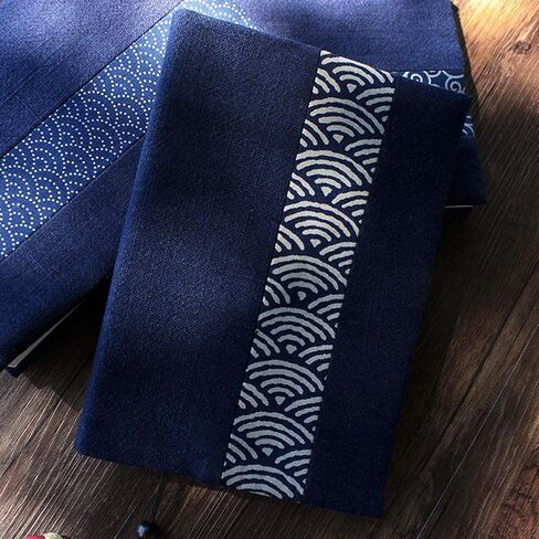 Tofficu Book Covers: Soft Cloth Book Protector with Floral Pattern - Adjustable Book Sleeve for Hardcover, Notebook, Bible, Planner in Saudi Arabia