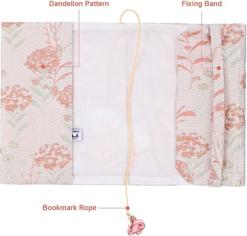 Tofficu Book Covers: Soft Cloth Book Protector with Floral Pattern - Adjustable Book Sleeve for Hardcover, Notebook, Bible, Planner in Saudi Arabia