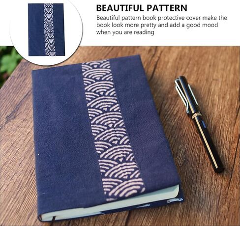 Tofficu Book Covers: Soft Cloth Book Protector with Floral Pattern - Adjustable Book Sleeve for Hardcover, Notebook, Bible, Planner in Saudi Arabia