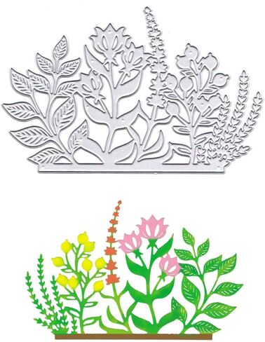 Hying 3 PCS Trees Frame Cutting Dies for Card Making, Plants Trees Leaves Die Cuts Rectangular Border Dies Stencils Embossing Template for Craft Scrapbooking DIY Photo Album Decorations in Saudi Arabia