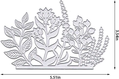 Hying 3 PCS Trees Frame Cutting Dies for Card Making, Plants Trees Leaves Die Cuts Rectangular Border Dies Stencils Embossing Template for Craft Scrapbooking DIY Photo Album Decorations in Saudi Arabia