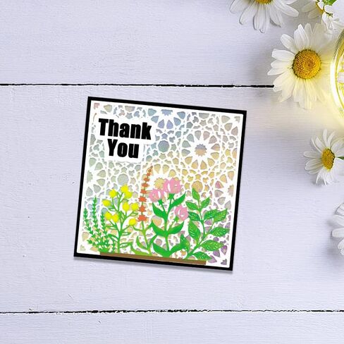 Hying 3 PCS Trees Frame Cutting Dies for Card Making, Plants Trees Leaves Die Cuts Rectangular Border Dies Stencils Embossing Template for Craft Scrapbooking DIY Photo Album Decorations in Saudi Arabia