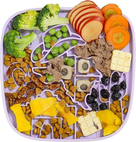 Dog Lick Mat,Freezable Dog Enrichment Toys for Mental Stimulation and Anxiety Relief, Silicone Lick Mat for Dogs and Cats, Dog Slow Feeder That Supports All Types of Food, Green in Saudi Arabia