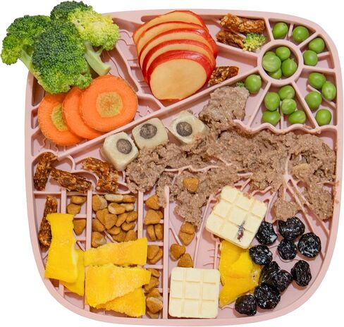 Dog Lick Mat,Freezable Dog Enrichment Toys for Mental Stimulation and Anxiety Relief, Silicone Lick Mat for Dogs and Cats, Dog Slow Feeder That Supports All Types of Food, Green in Saudi Arabia