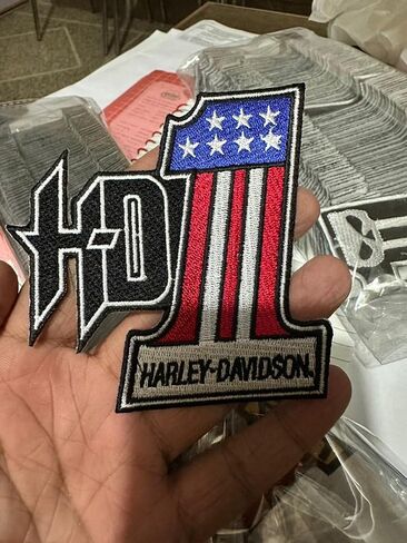 Number ONE Motorcycle Embroidered Biker Vest Patch USA #1 Iron On Patch Pride Biker Patriotic #1 Emblem Sew-On Patch for Harley-Davidson 4 in. USA Flag,Patriotic Patch for Harley in Saudi Arabia