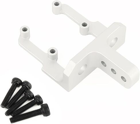 Aluminum Alloy Metal Servo Mount Stand Heighten Mount for 1/10 RC Crawler Car Axial SCX10 II 90046 AR44 and SCX10 Pro Axle Upgrade Parts (Black) in Saudi Arabia