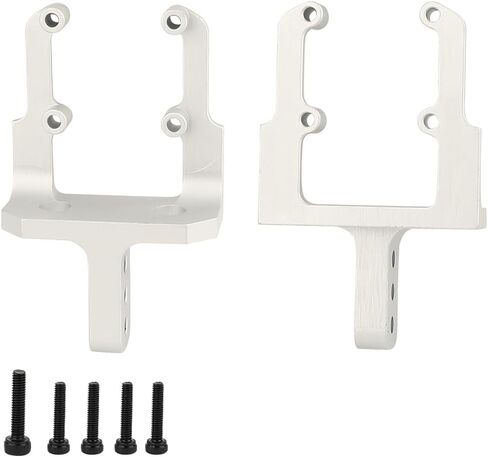 Aluminum Alloy Metal Servo Mount Stand Heighten Mount for 1/10 RC Crawler Car Axial SCX10 II 90046 AR44 and SCX10 Pro Axle Upgrade Parts (Black) in Saudi Arabia