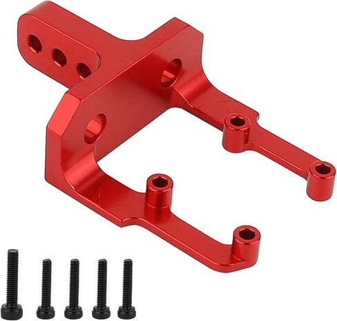 Aluminum Alloy Metal Servo Mount Stand Heighten Mount for 1/10 RC Crawler Car Axial SCX10 II 90046 AR44 and SCX10 Pro Axle Upgrade Parts (Black) in Saudi Arabia