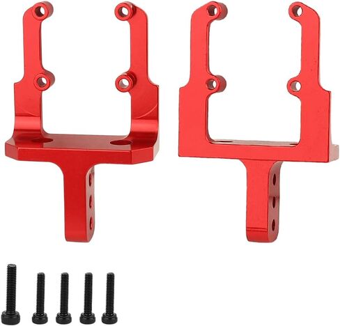Aluminum Alloy Metal Servo Mount Stand Heighten Mount for 1/10 RC Crawler Car Axial SCX10 II 90046 AR44 and SCX10 Pro Axle Upgrade Parts (Black) in Saudi Arabia