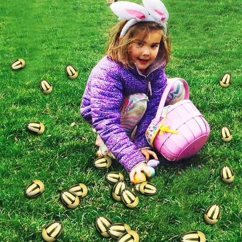 AMENON 50 Pack 3.1" Large Golden Easter Eggs Fillable Easter Eggs Bulk Plastic Easter Eggs Empty for Easter Treats Fillers Easter Basket Stuffers Eggs Hunt Supplies Classroom Prize Easter Party Favors in Kuwait