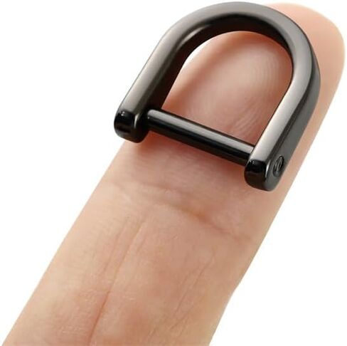 6pcs Tiny D-Rings Shackle Screw Ring for Key Holder Zip Puller Purse Replacement Paracord Bracelet 0.4 Inch Inside Bar in Saudi Arabia