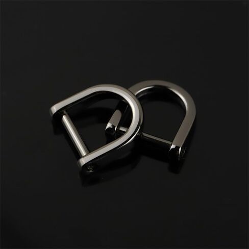 6pcs Tiny D-Rings Shackle Screw Ring for Key Holder Zip Puller Purse Replacement Paracord Bracelet 0.4 Inch Inside Bar in Saudi Arabia