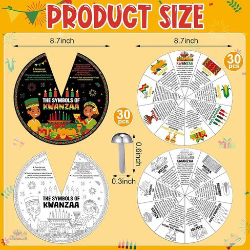 Spiareal 30 Set Fruit of The Spirit Coloring Wheel Religious Crafts for Kids DIY Sunday School Crafts with Silver Fasteners Color Your Own Art Wheel Kit for Christian Bible Celebrate Activity in Kuwait