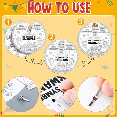 Spiareal 30 Set Fruit of The Spirit Coloring Wheel Religious Crafts for Kids DIY Sunday School Crafts with Silver Fasteners Color Your Own Art Wheel Kit for Christian Bible Celebrate Activity in Kuwait