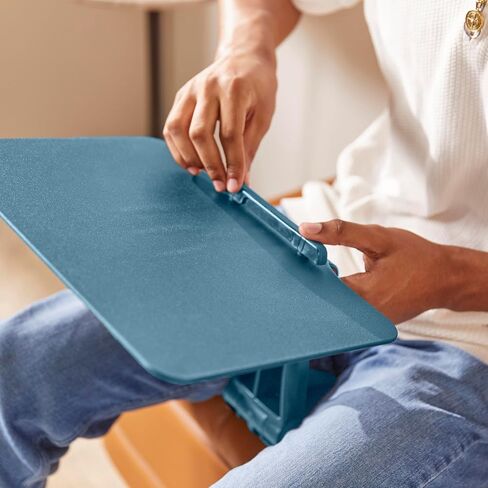 ECR4Kids The Surf Folding Portable Lap Desk, Flexible Seating, Peacock Blue in Kuwait