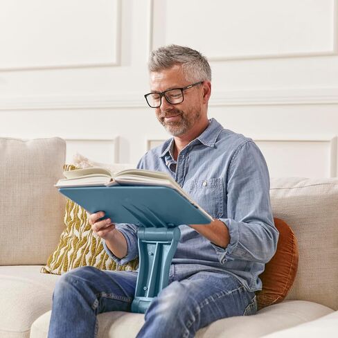 ECR4Kids The Surf Folding Portable Lap Desk, Flexible Seating, Peacock Blue in Kuwait