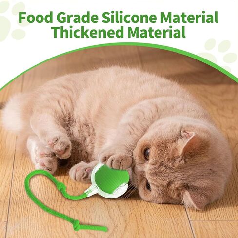 3pcs Smart Interactive Pet Toy Ball, Self Rolling Dog Ball Interactive Cat Toys, 360° Smart Automatic Rolling Ball Toy for Dogs Cats Indoor Outdoor Play (Red&Green&Grey) in Saudi Arabia