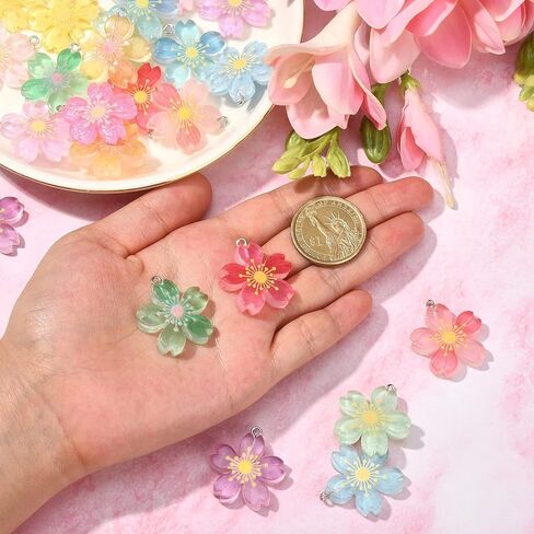 DanLingJewelry 50 pcs Random Color Resin and Walnut Wood Charms Rectangle Charms for Jewelry Making DIY Craft 20.5x10mm in Kuwait