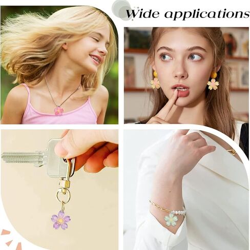 DanLingJewelry 50 pcs Random Color Resin and Walnut Wood Charms Rectangle Charms for Jewelry Making DIY Craft 20.5x10mm in Kuwait