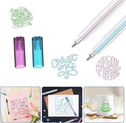 DOOHALO GLITTER GEL ALS لـ CRICUT JOY PEN 0.8 TIP TIP MALITER و ALSSORIES ALSS FOR CRICUT JOY in Kuwait
