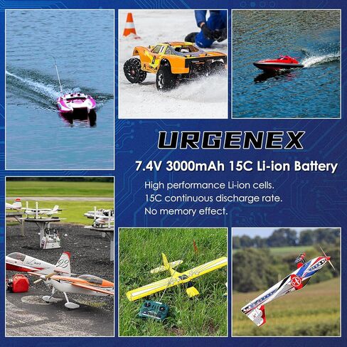 بطارية Urgenex 11.1V 3000mAh Li-Ion لـ R608 Bushless RC Boat 15C 3000MAH بطارية RC عالية السعة مع Deans T Plugh 33.3WH 3S RC BOAT BATTION in Saudi Arabia